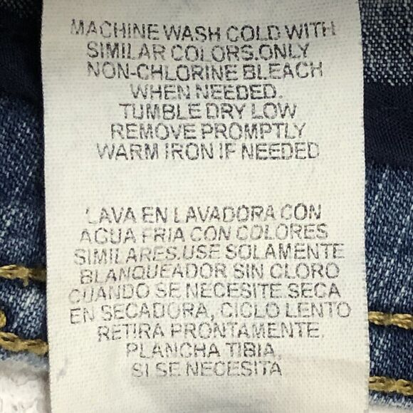 Mountain Lake Women 12 Capris Blue Chambray Straight Leg Snap Top Pocket Light - Picture 10 of 13